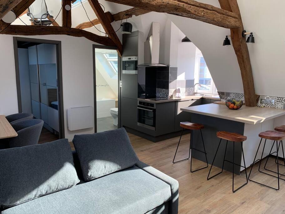 Le Henri IV - Vue Cathedrale, Parking Apartment รูออง ภายนอก รูปภาพ